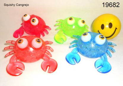 Imagen de SQUISHY CANGREJO APRETABLE TRANSPARENTE 11CM 4.24